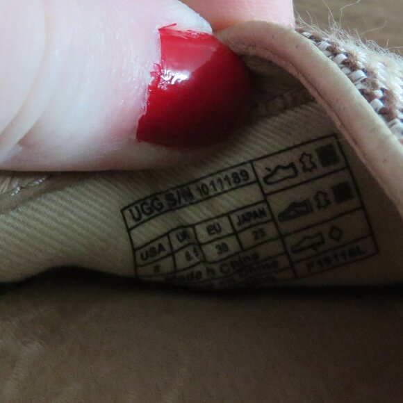 UGG Libbi Serape Leather Woven Espadrilles Flat Shoes in Beige Cream - Size US 8 - Picture 15 of 15